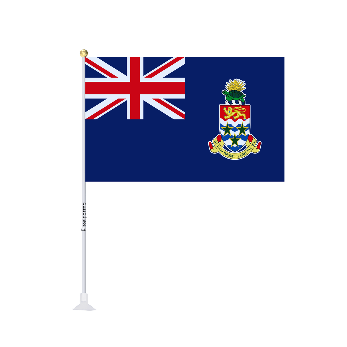 Mini drapeau ventouse Drapeau des îles Caïmans - Pixelforma 