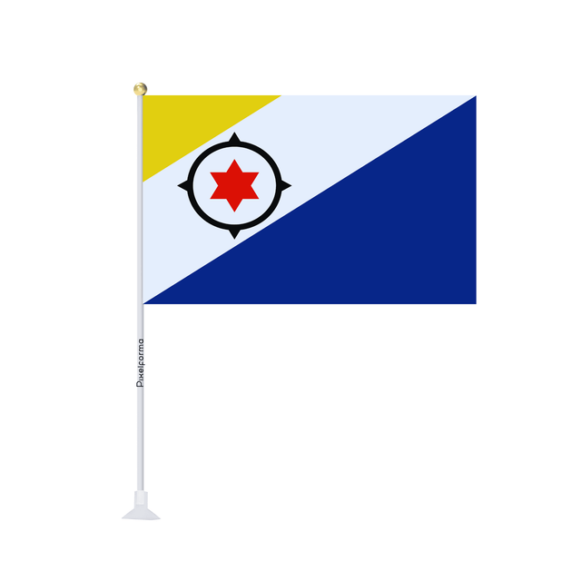 Mini drapeau ventouse Drapeau des Pays-Bas caribéens - Pixelforma 