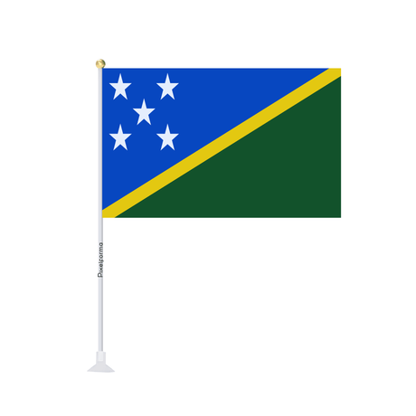 Mini drapeau ventouse Drapeau des Salomon,pays - Pixelforma 