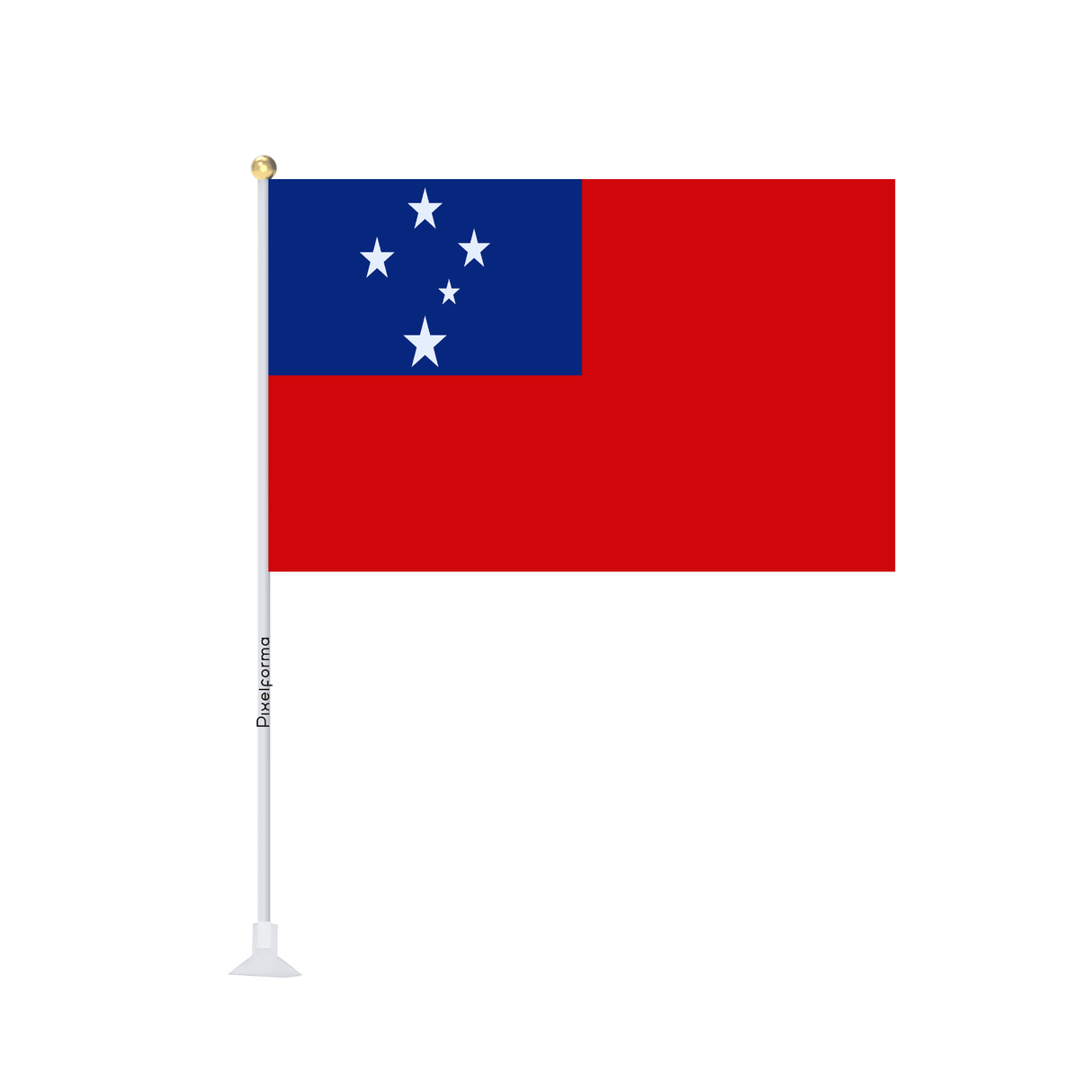 Mini drapeau ventouse Drapeau des Samoa - Pixelforma 