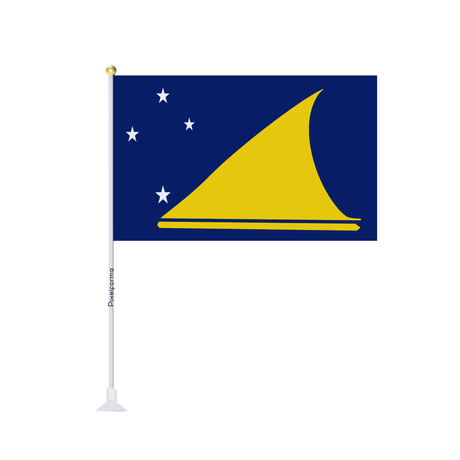 Mini drapeau ventouse Drapeau des Tokelau - Pixelforma