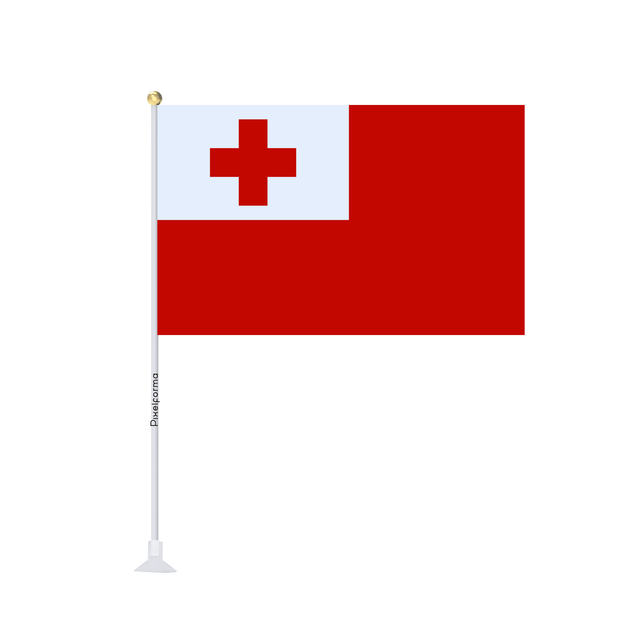Mini drapeau ventouse Drapeau des Tonga - Pixelforma 