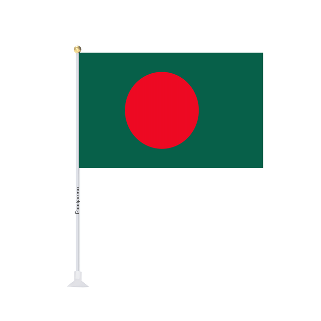 Mini drapeau ventouse Drapeau du Bangladesh - Pixelforma 