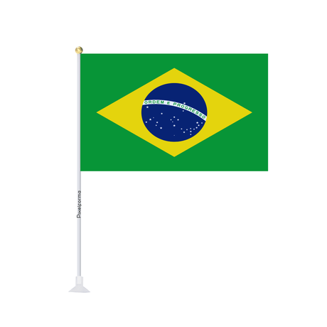 Mini drapeau ventouse Drapeau du Brésil - Pixelforma 