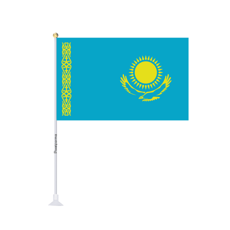 Mini drapeau ventouse Drapeau du Kazakhstan - Pixelforma 