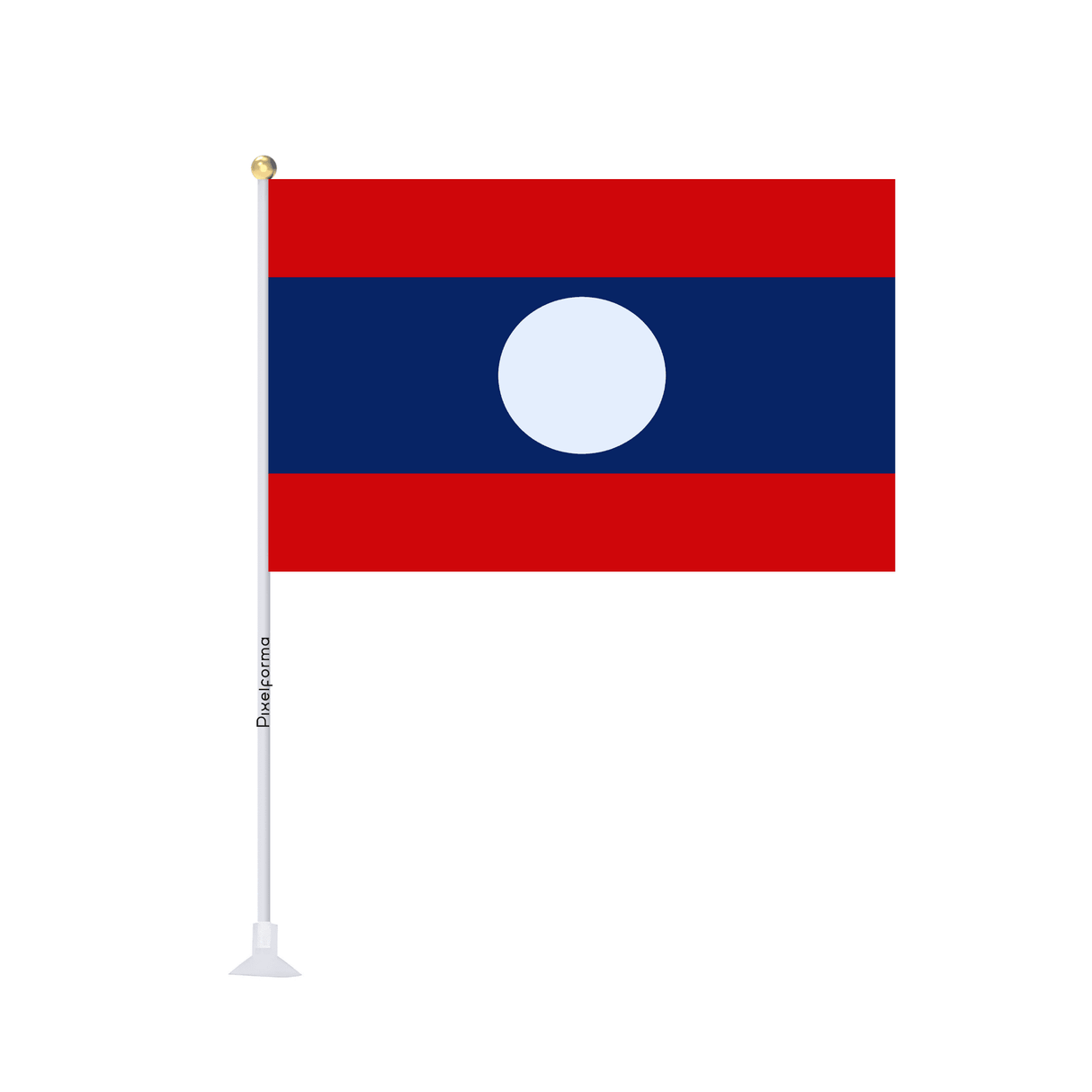 Mini drapeau ventouse Drapeau du Laos - Pixelforma 