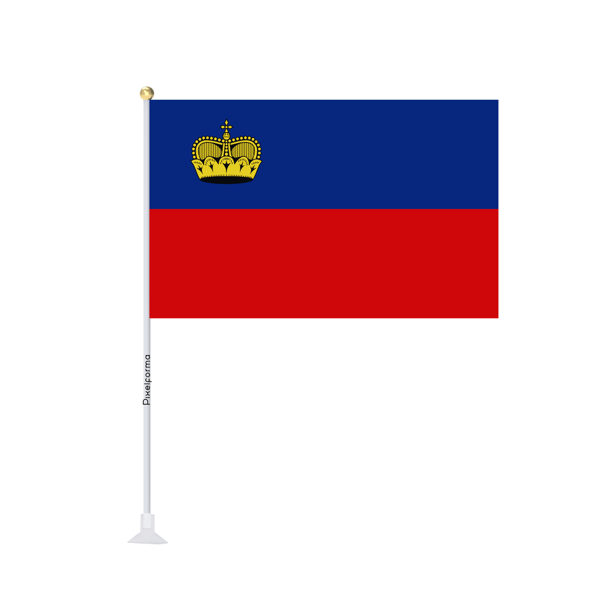 Mini drapeau ventouse Drapeau du Liechtenstein - Pixelforma