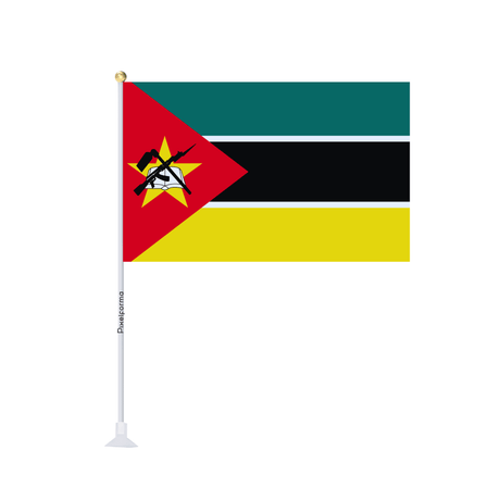 Mini drapeau ventouse Drapeau du Mozambique - Pixelforma 