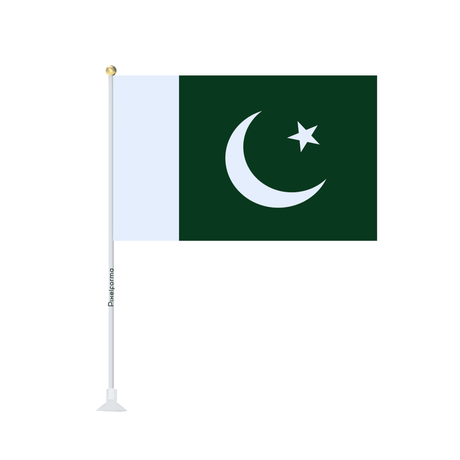 Mini drapeau ventouse Drapeau du Pakistan - Pixelforma 