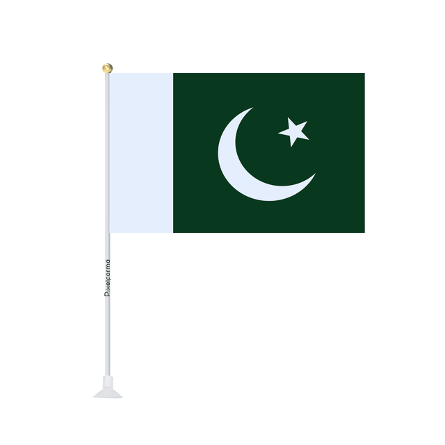 Mini drapeau ventouse Drapeau du Pakistan - Pixelforma