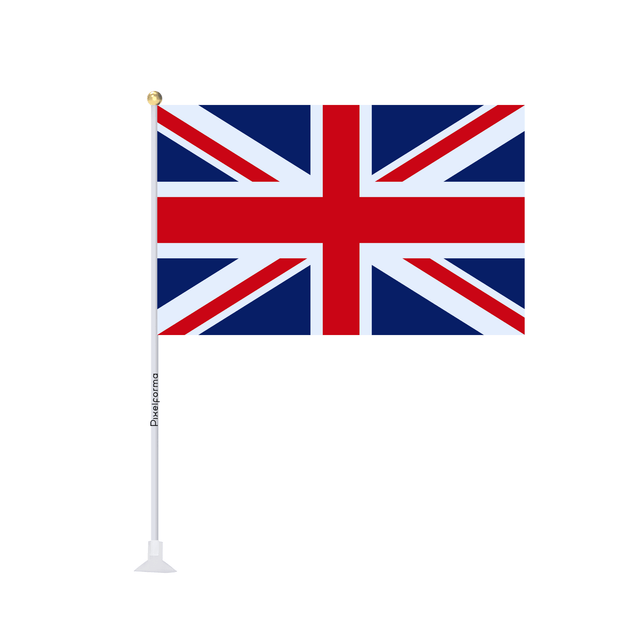 Mini drapeau ventouse Drapeau du Royaume-Uni - Pixelforma 
