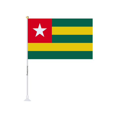 Mini drapeau ventouse Drapeau du Togo - Pixelforma 