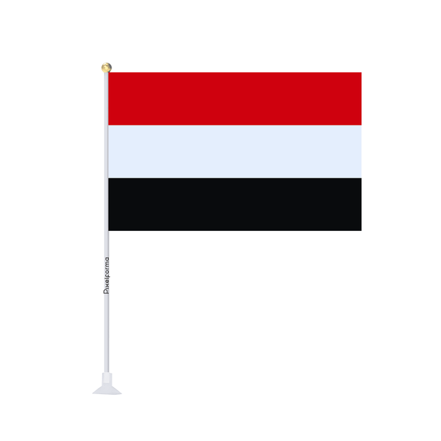 Mini drapeau ventouse Drapeau du Yémen - Pixelforma 