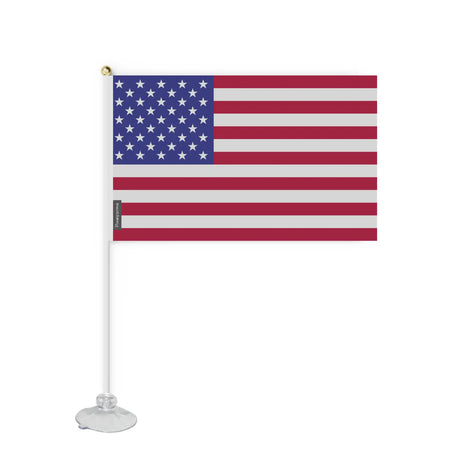 Mini drapeau ventouse états-unis en polyester - pixelforma