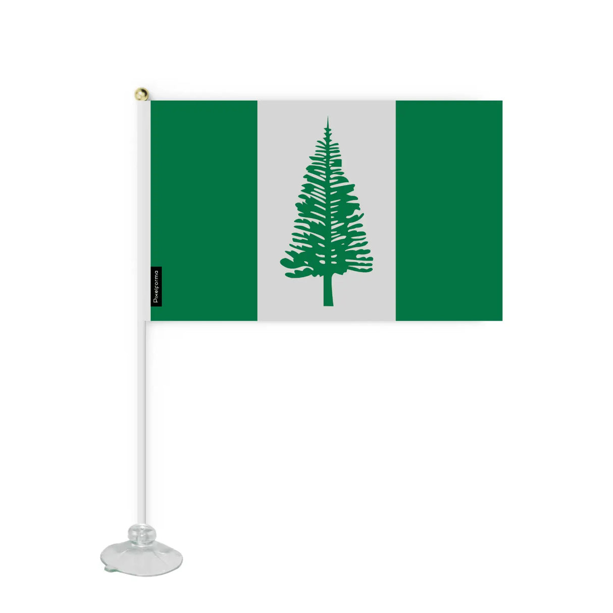 Mini drapeau ventouse île norfolk en polyester - pixelforma
