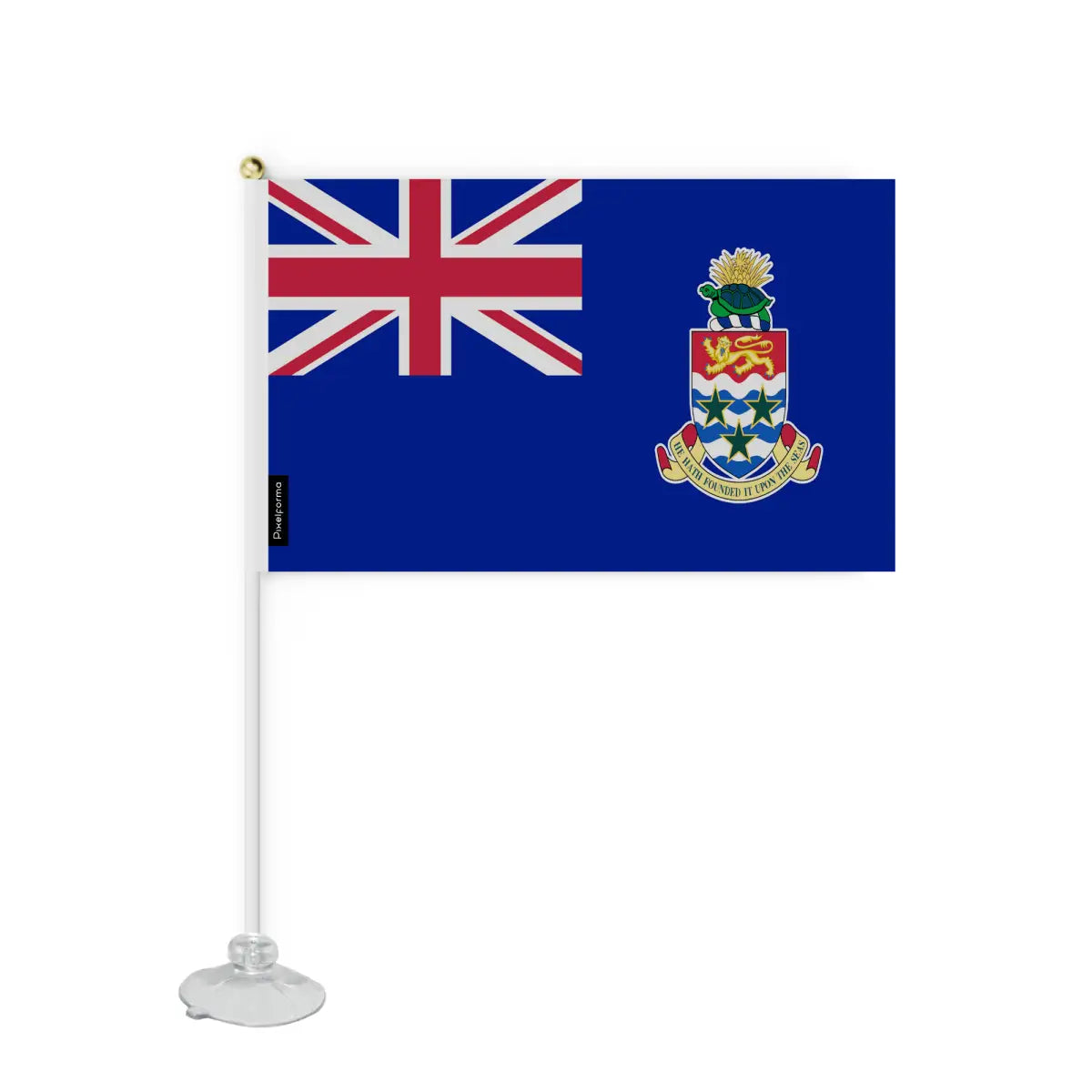 Mini Drapeau Ventouse îles Caïmans en Polyester - Pixelforma 