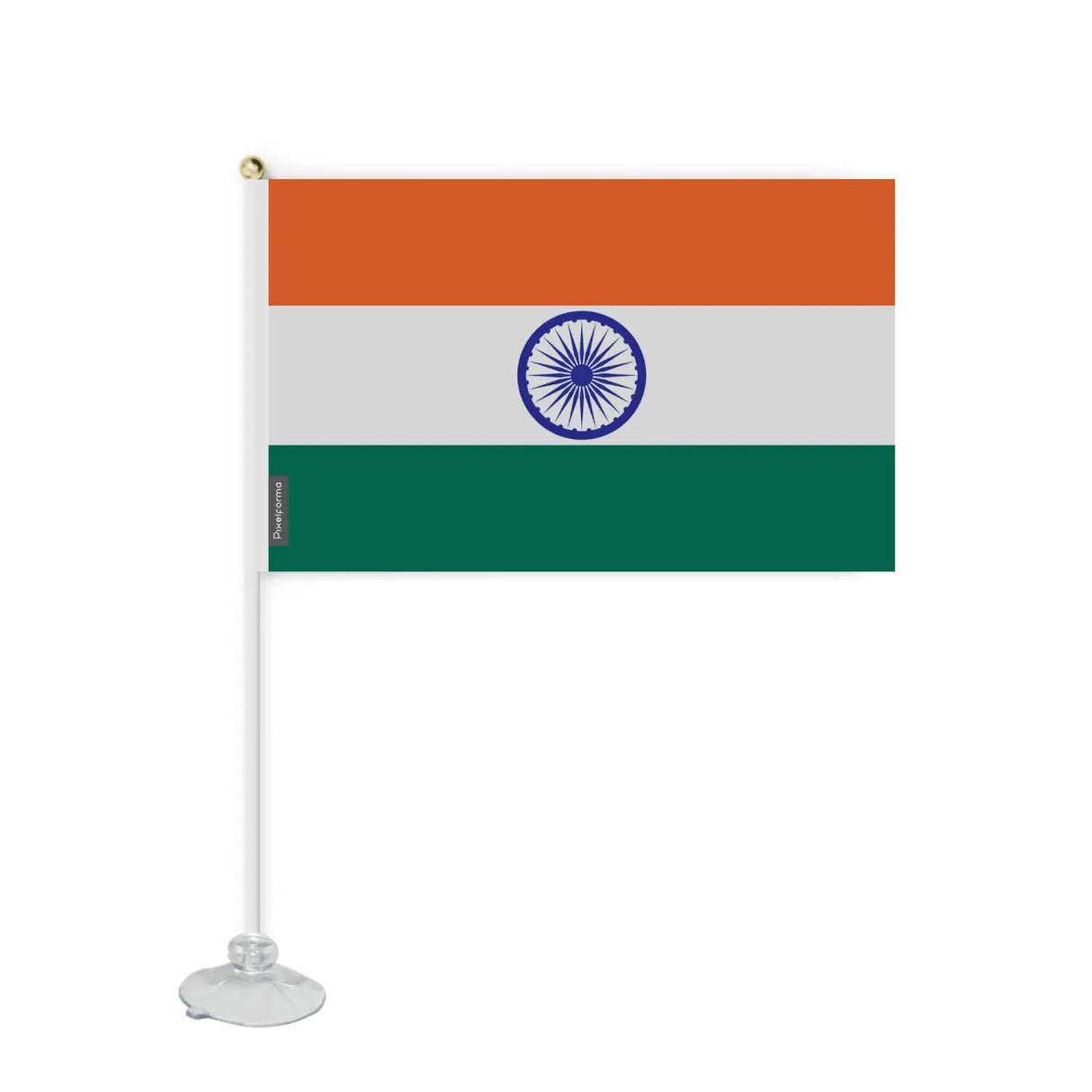 Mini drapeau ventouse inde en polyester - pixelforma