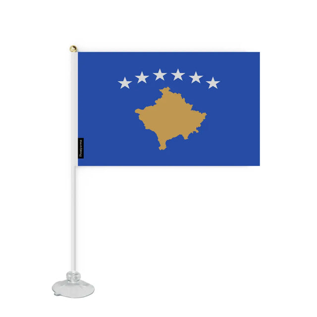 Mini Drapeau Ventouse Kosovo en Polyester - Pixelforma 