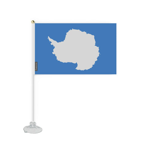 Mini drapeau ventouse l’antarctique en polyester - pixelforma