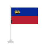 Mini Drapeau Ventouse Liechtenstein en Polyester - Pixelforma 