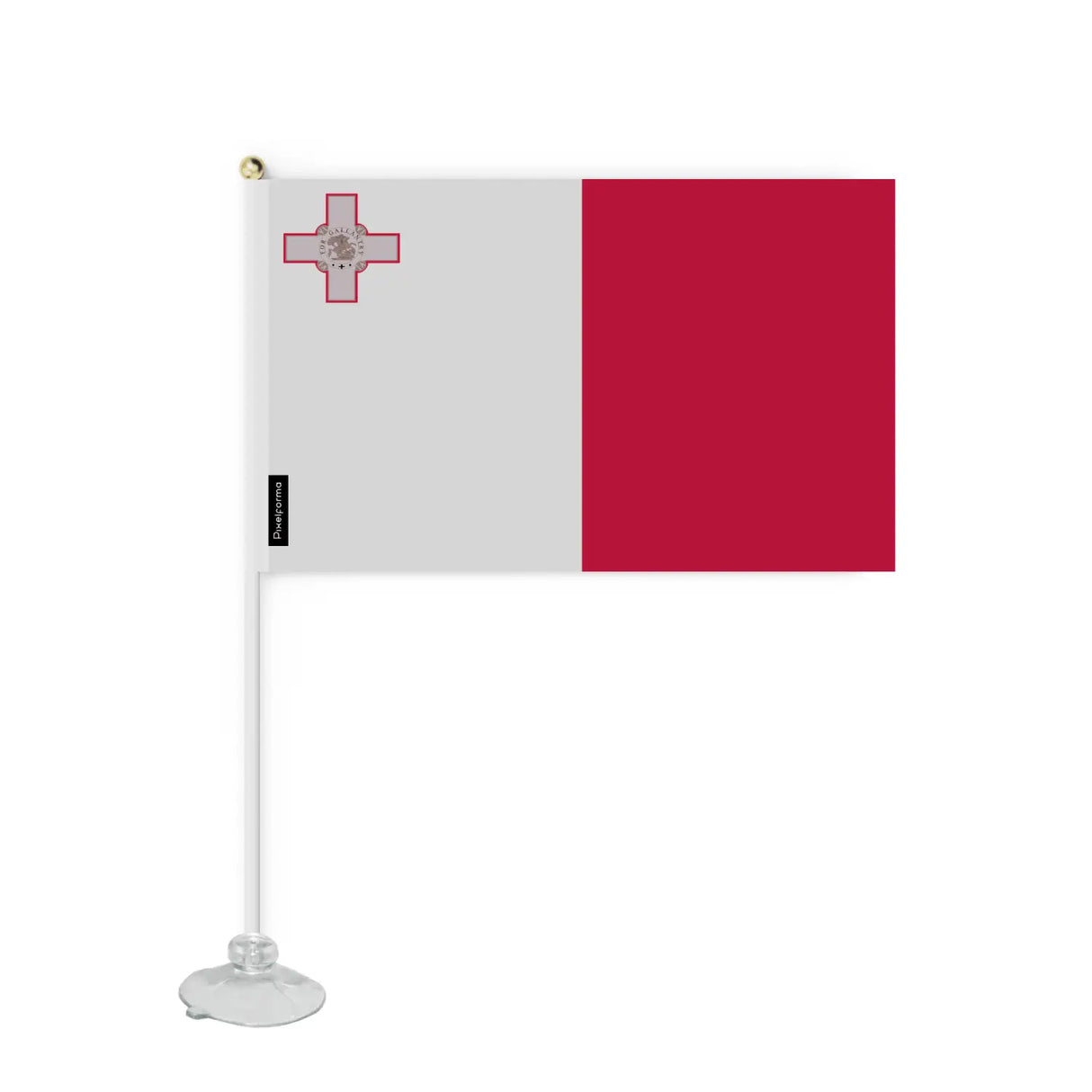 Mini drapeau ventouse malte en polyester - pixelforma
