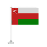 Mini Drapeau Ventouse Oman en Polyester - Pixelforma 