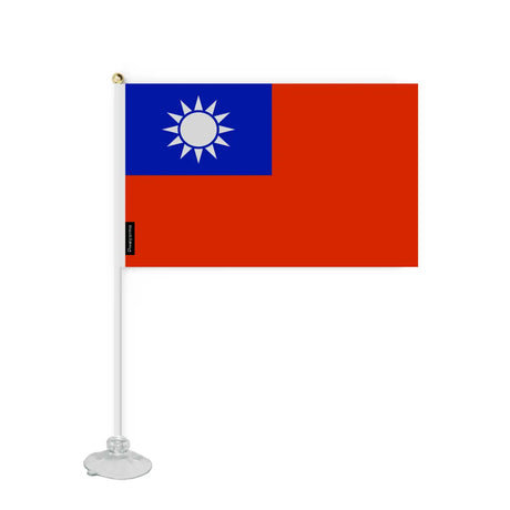 Mini Drapeau Ventouse République de Chine en Polyester - Pixelforma 