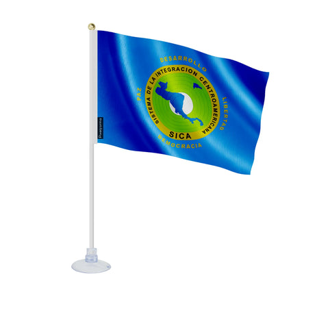 Mini drapeau ventouse système d’intégration centraméricain en ployester - pixelforma