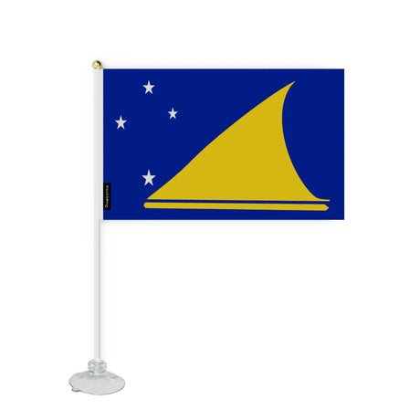 Mini drapeau ventouse tokelau en polyester - pixelforma