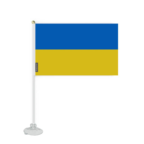 Mini drapeau ventouse ukraine en polyester - pixelforma