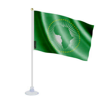 Mini drapeau ventouse union africaine en ployester - pixelforma