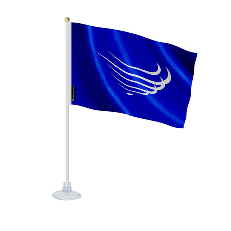 Mini drapeau ventouse union des nations sud-américaines en ployester - pixelforma