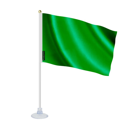 Mini drapeau ventouse vert foncé en ployester - pixelforma