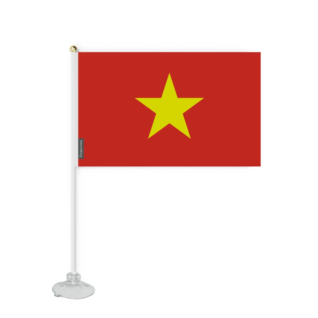 Mini Drapeau Ventouse Viêt Nam en Polyester - Pixelforma 