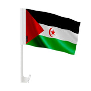 Mini drapeau voiture sahara occidental tissu polyester fenêtre
