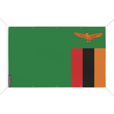 Mini drapeau zambie en polyester résistant avec œillets