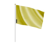 Mini drapeaux jaune france en polyester pour célébrations