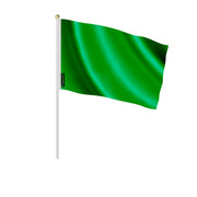 Mini drapeaux vert foncé france en polyester à la main