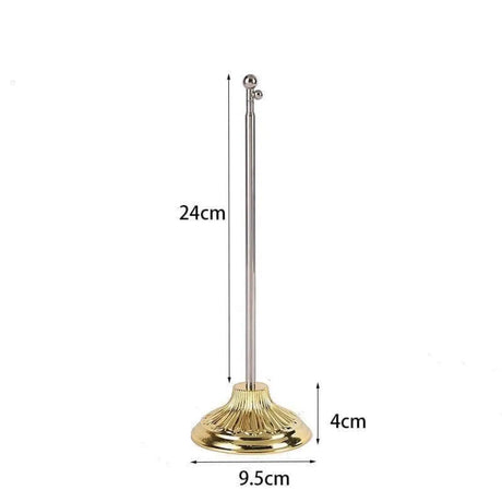 Mini mât de drapeau de table en acier inoxydable - pixelforma