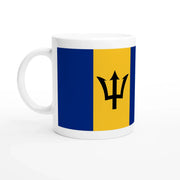 Mug drapeau barbade en céramique pour boissons chaudes
