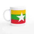 Mug drapeau birmanie en céramique pour boisson chaude