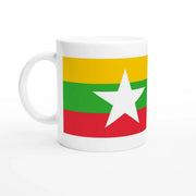 Mug drapeau birmanie en céramique pour boisson chaude