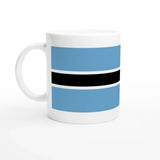 Mug drapeau botswana en céramique pour boissons chaudes