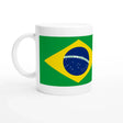 Mug drapeau brésil en céramique parfait pour boisson chaude