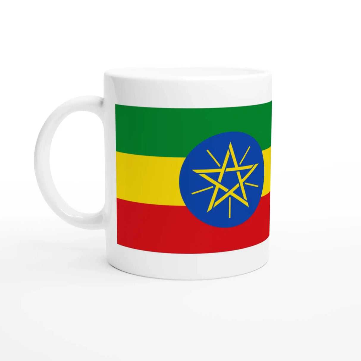 Mug drapeau éthiopie en céramique pour boissons chaudes