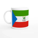 Mug drapeau guinée équatoriale en céramique pratique
