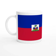 Mug drapeau haïti en céramique idéal pour boisson chaude