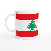 Mug drapeau liban céramique pour boissons chaudes
