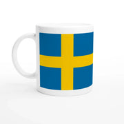 Mug drapeau suède en céramique pour boisson chaude