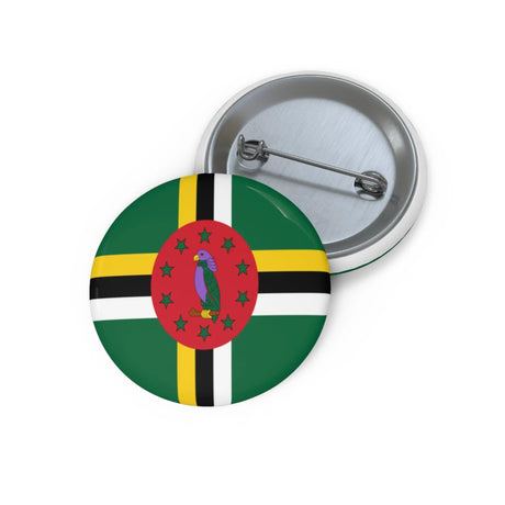 Pin’s drapeau dominique émail attache métal élégant